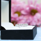 1.98 TCW Round Brilliant Cut Moissanite Full Eternity Wedding Band