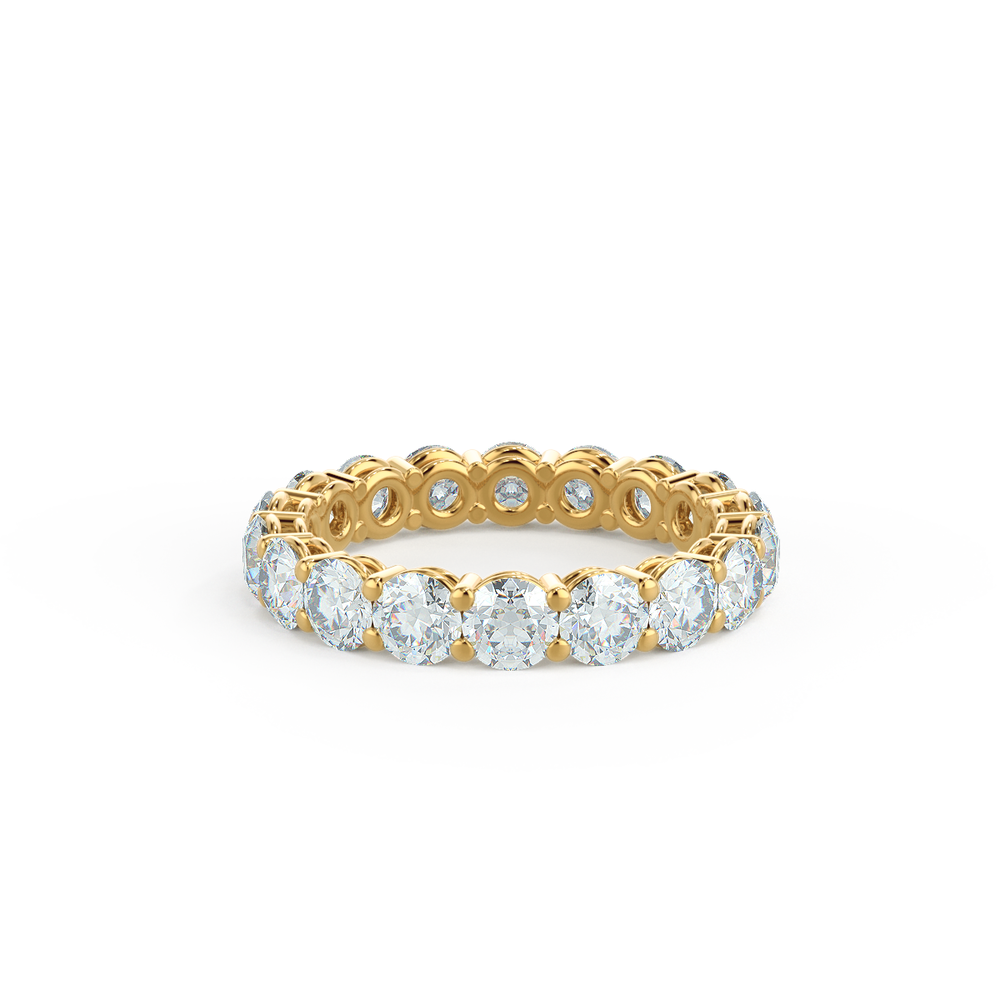 1.98 TCW Round Brilliant Cut Moissanite Full Eternity Wedding Band