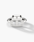 HERCULES Silver Double Link Ring