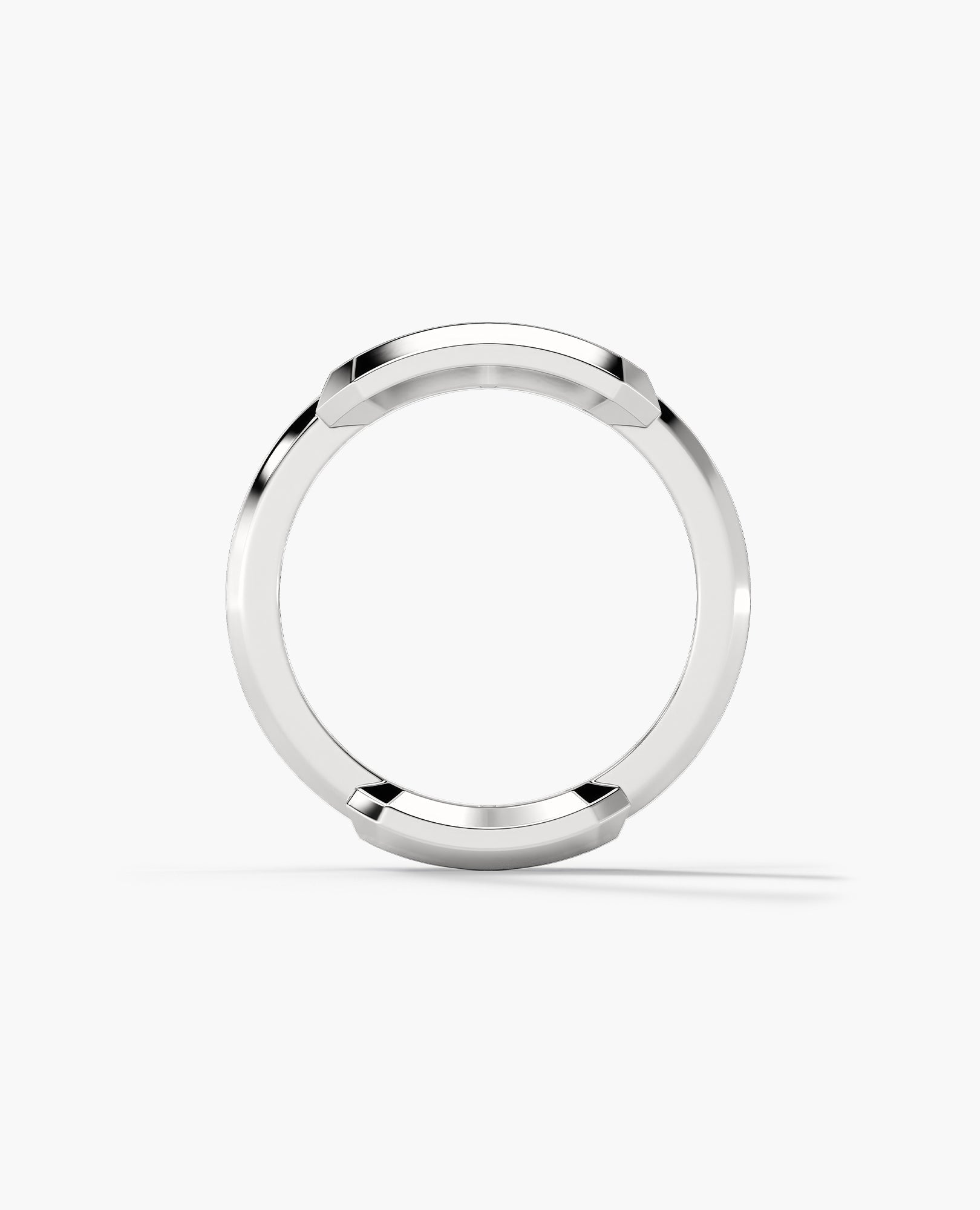 HERCULES Silver Double Link Ring
