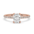 Radiant Diamond Cut Ring in Dazzling Pave Setting