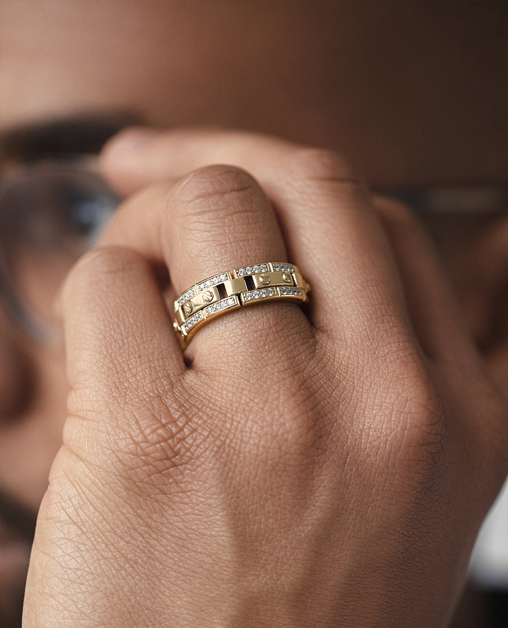 REX Gold Ring with 0.40ct Diamonds