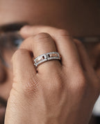 REX Two-Tone Gold Ring with 0.40ct Diamonds