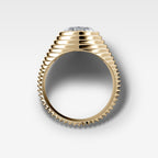 Ripple Solitaire Engagement Ring with Marquise Cut Diamond