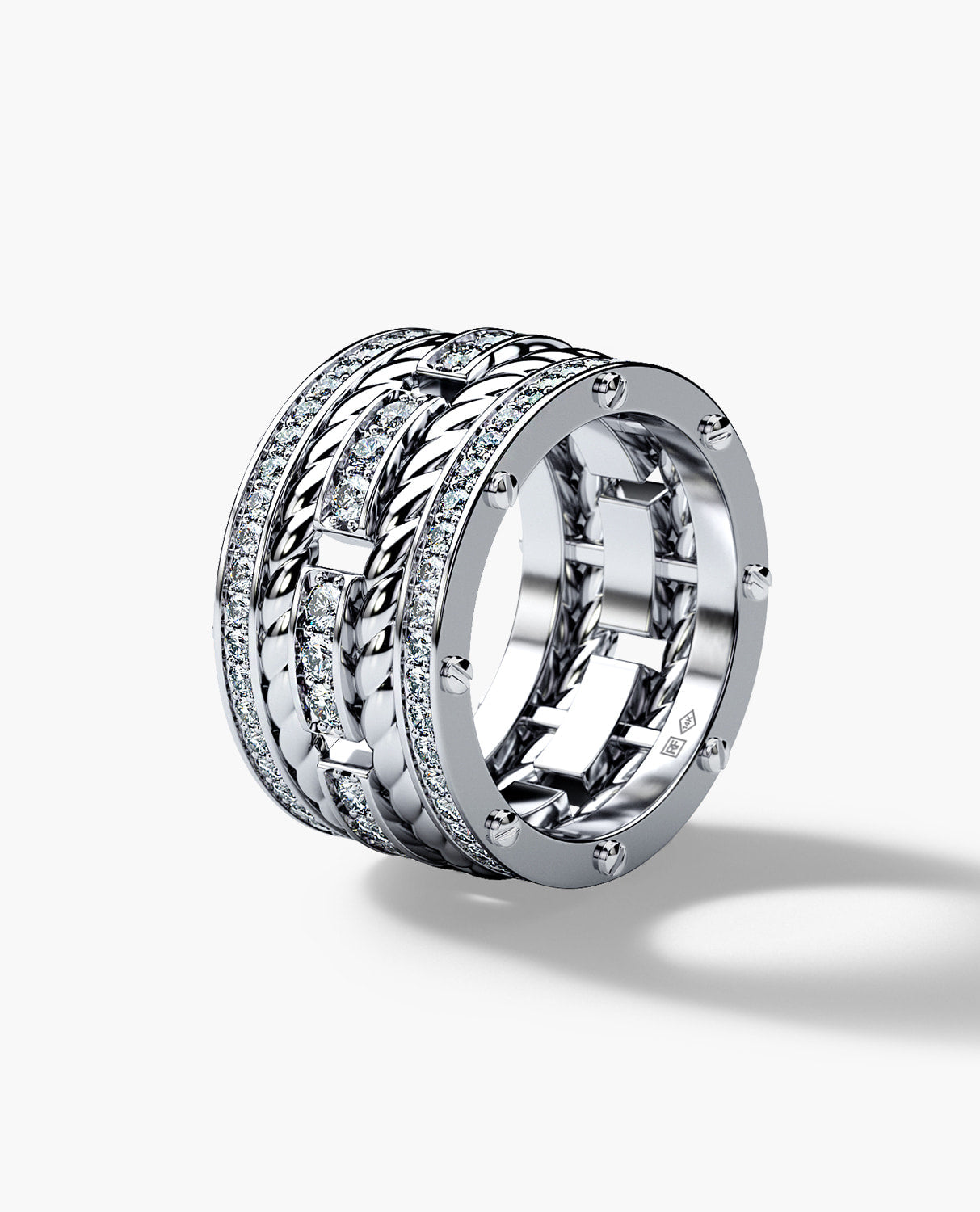 ROPES Gold Ring with 2.40ct Diamonds