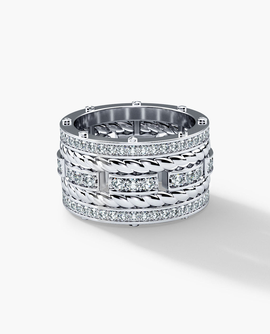 ROPES Gold Ring with 2.40ct Diamonds