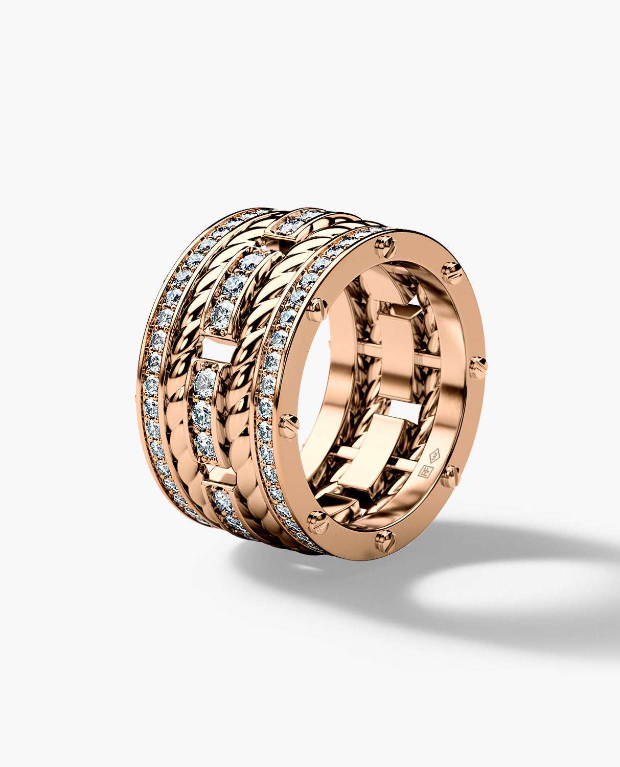 ROPES Gold Ring with 2.40ct Diamonds