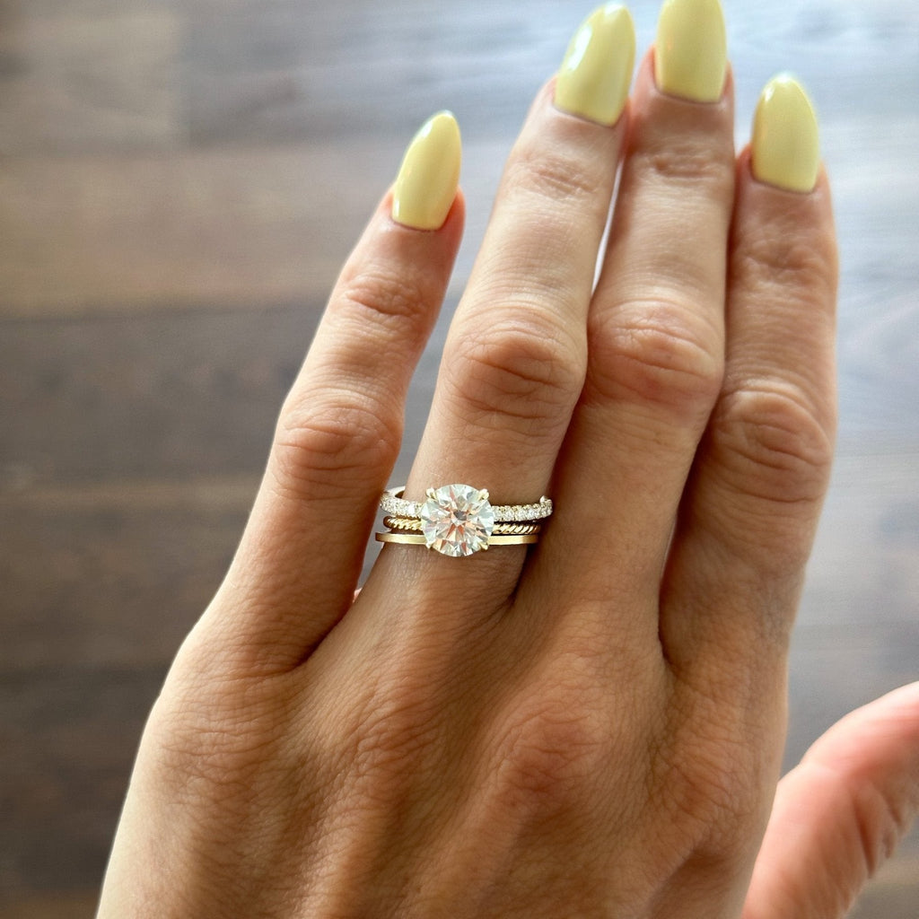 Rope Wedding Band (1.3mm) / size 4.25