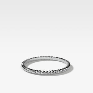 Rope Wedding Band (1.3mm) / size 6.75