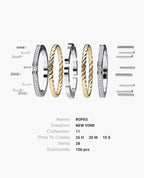 ROPES Two-Tone Gold Ring with 1.05ct Diamonds