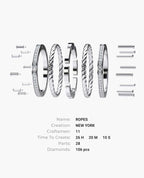 ROPES Gold Ring with 1.05ct Diamonds
