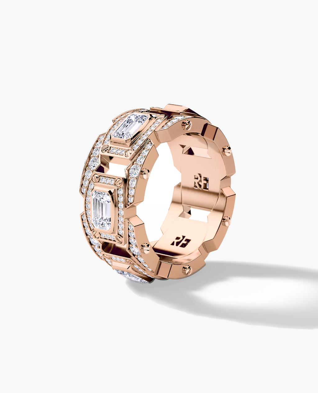 ARGONAUT Gold Ring with 3.80ct Diamonds