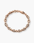MOSS Gold Link Bracelet with Diamonds - 9mm