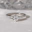 0.70 CT Round Cut Moissanite Pave Style Engagement Ring