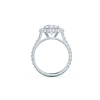 2.0 CT Round Brilliant Cut Moissanite Halo Engagement Ring