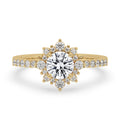 Round Halo Engagement Ring