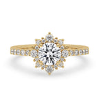 Round Halo Engagement Ring