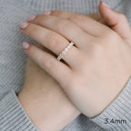 2.0 TCW Round Brilliant Cut Full Eternity Diamond Wedding Band