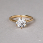 1.80 CT Round Moissanite Solitaire Engagement Ring