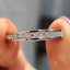 Round Moissanite Channel Set Wedding Band