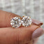 Round Cut Stud Earrings crafted in Moissanite with Screw Back
