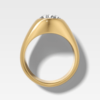 Sculptural Engagement Ring with a Pear Cut Diamond