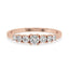 Round Diamond Wedding Band - Classic Half Eternity Style