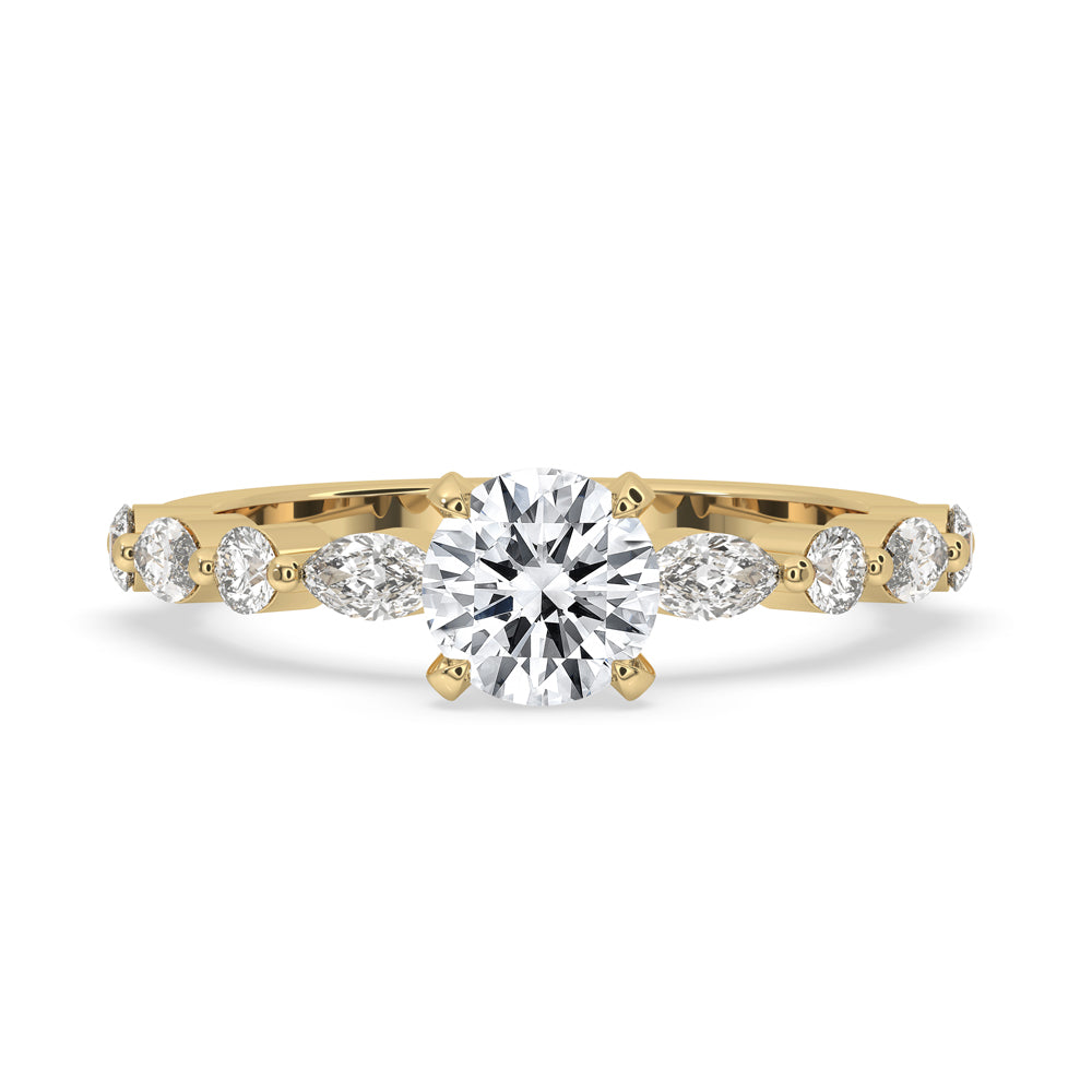 Round Cut Diamond Ring in Classic Prong Setting Main image