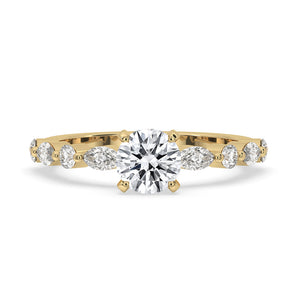 Round Cut Diamond Ring in Classic Prong Setting