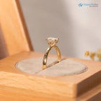 single stone emerald moissanite minimalist wedding ring - DisneyValley