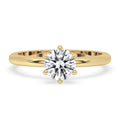 Round Diamond Solitaire 6 prong engagement ring