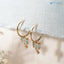 sophisticated pair of solid gold huggie hoop earrings - DisneyValley