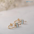 sophisticated pair of solid gold huggie hoop earrings - DisneyValley