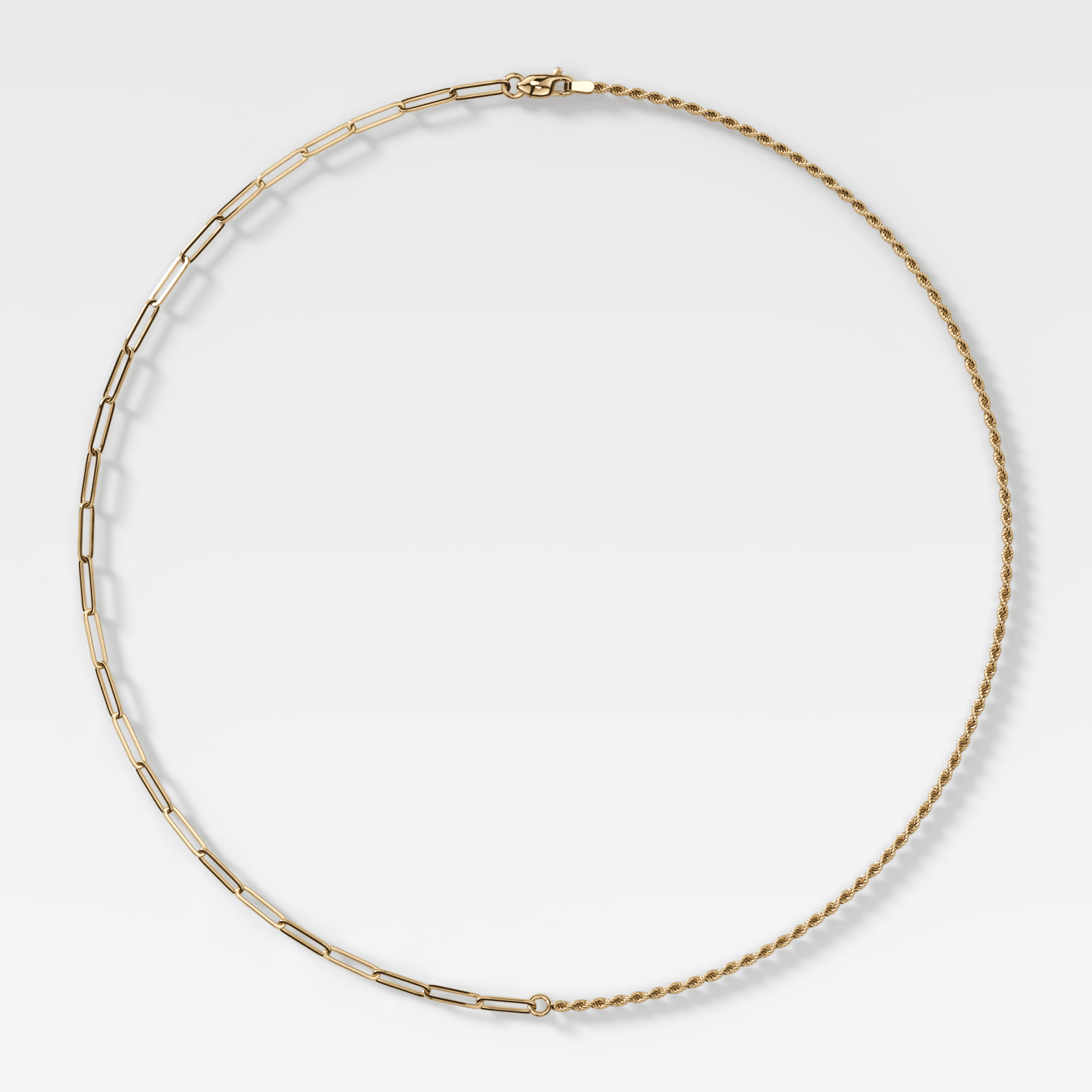 Split Paperclip Rope Chain