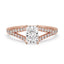 Radiant Cut Diamond Ring With Split Shank Style