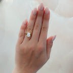 Split Shank Solitaire Engagement Ring with Elongated Cushion Cut Diamond