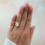 Split Shank Solitaire Engagement Ring with Tilted Asscher Cut Diamond