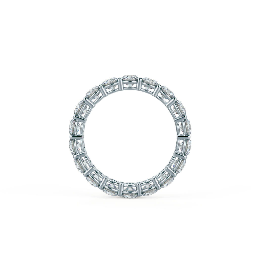 1.98 TCW Round Brilliant Cut Moissanite Full Eternity Wedding Band