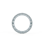 1.98 TCW Round Brilliant Cut Moissanite Full Eternity Wedding Band