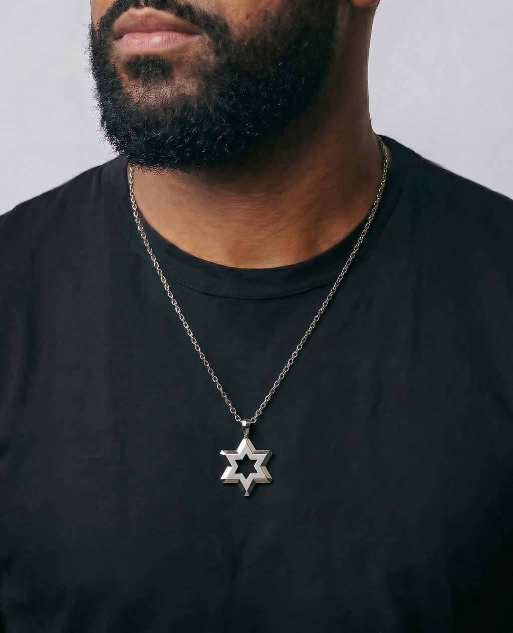 STAR OF DAVID Silver Pendant