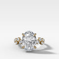 Starfire Engagement Ring with Oval Cut Diamond