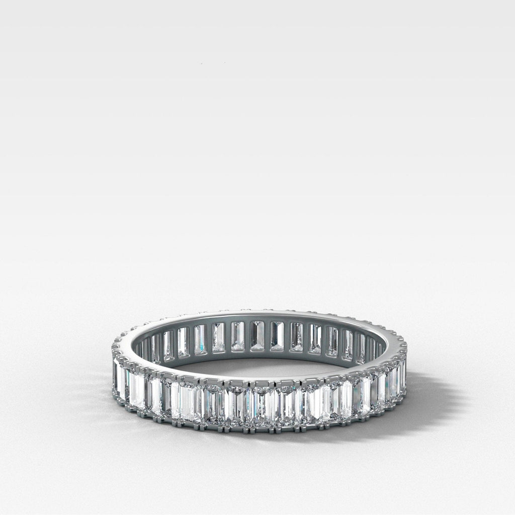 Straight Edge Baguette Diamond Eternity band