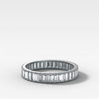 Straight Edge Baguette Diamond Eternity band