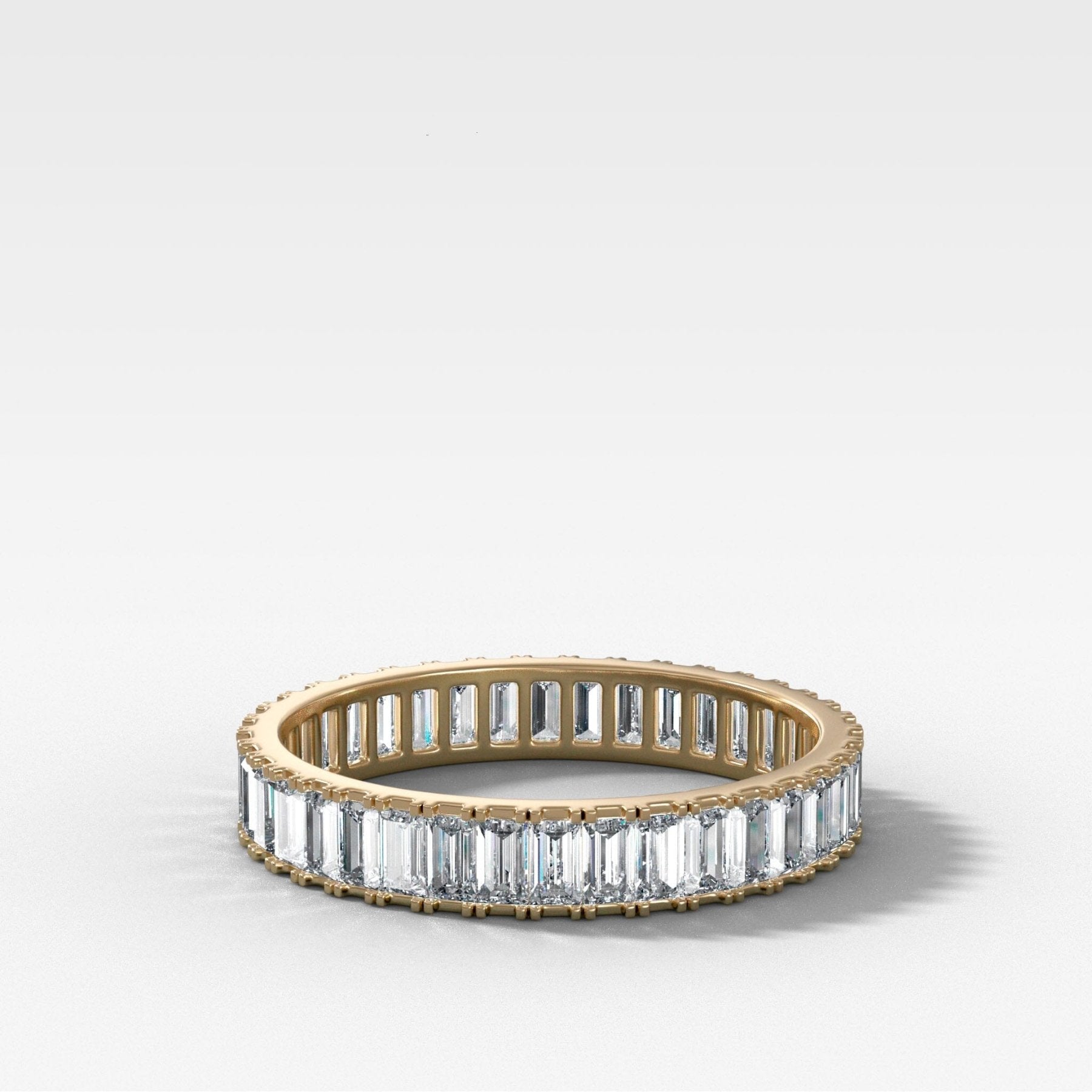 Straight Edge Baguette Diamond Eternity band Main image
