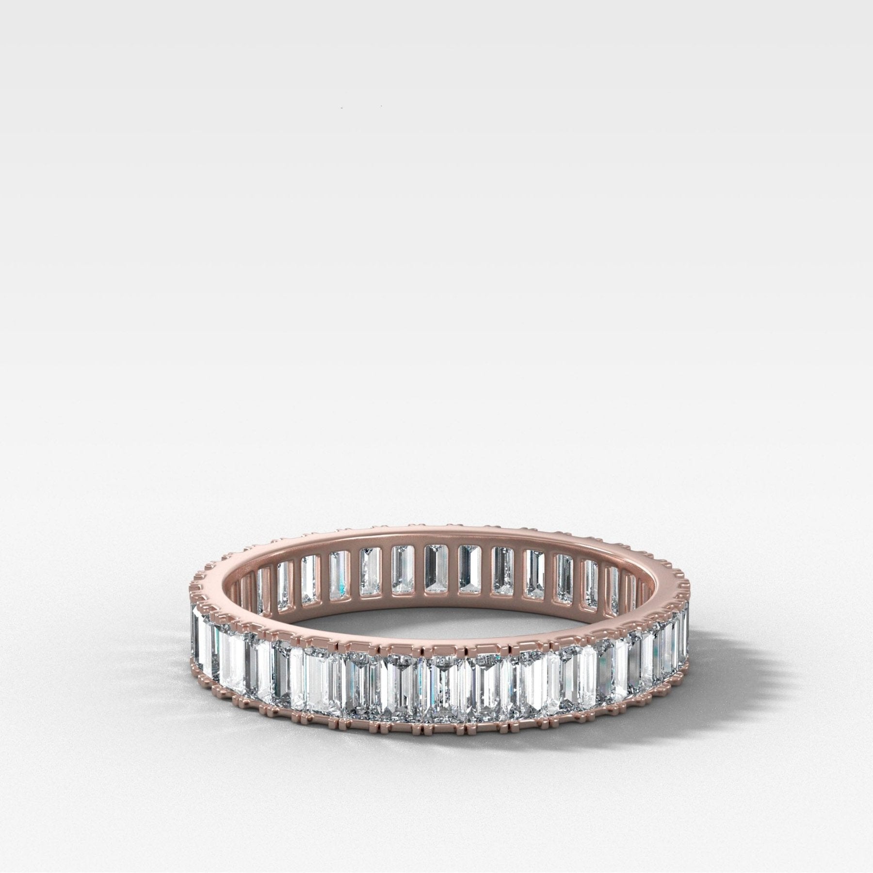 Straight Edge Baguette Diamond Eternity band