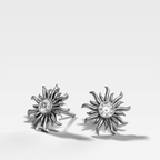 Sunlight Round Diamond Stud Earrings