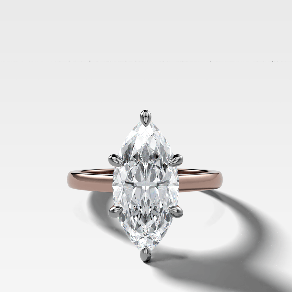 Supernova Solitaire Engagement Ring With Marquise Cut Diamond