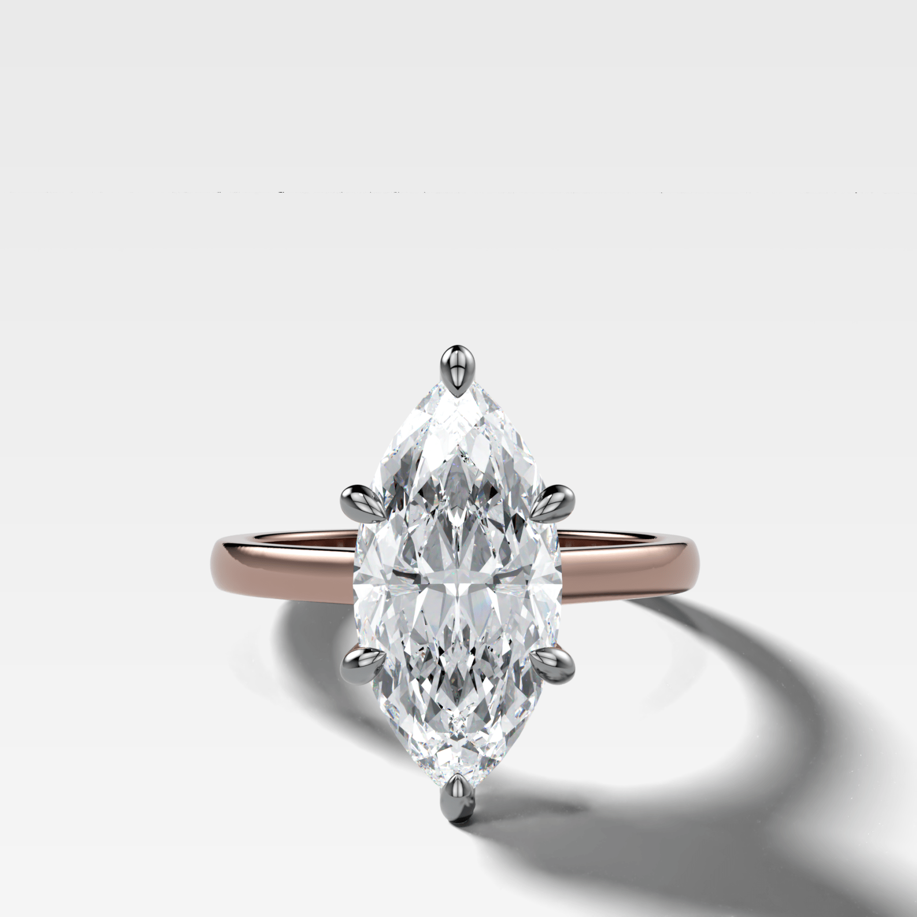 Supernova Solitaire Engagement Ring With Marquise Cut Diamond