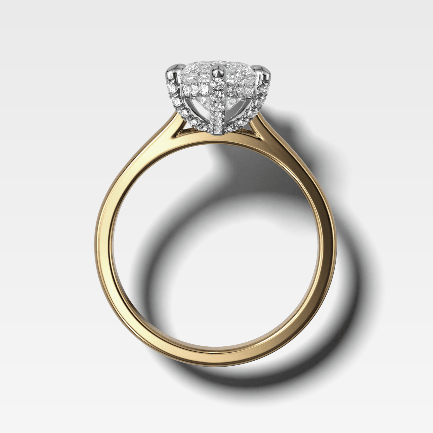 Supernova Solitaire Engagement Ring With Marquise Cut Diamond