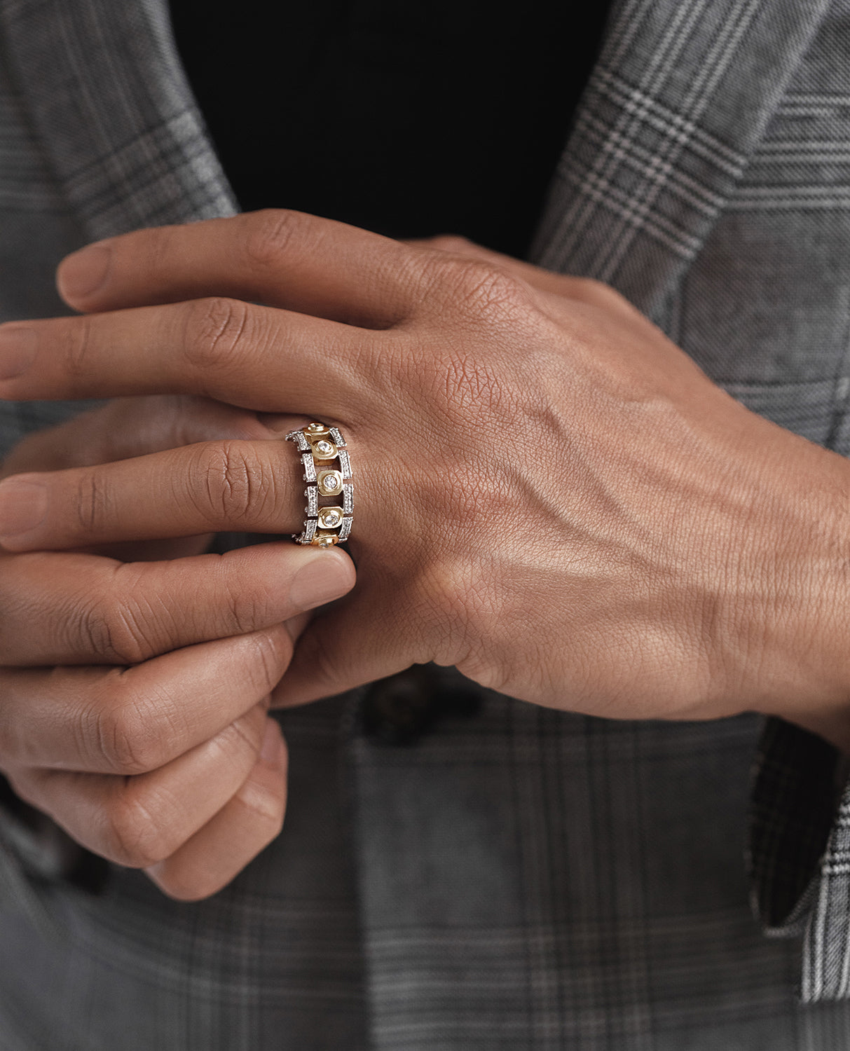 TALLAPOOSA Two-Tone Gold Ring with 1.30ct Diamonds